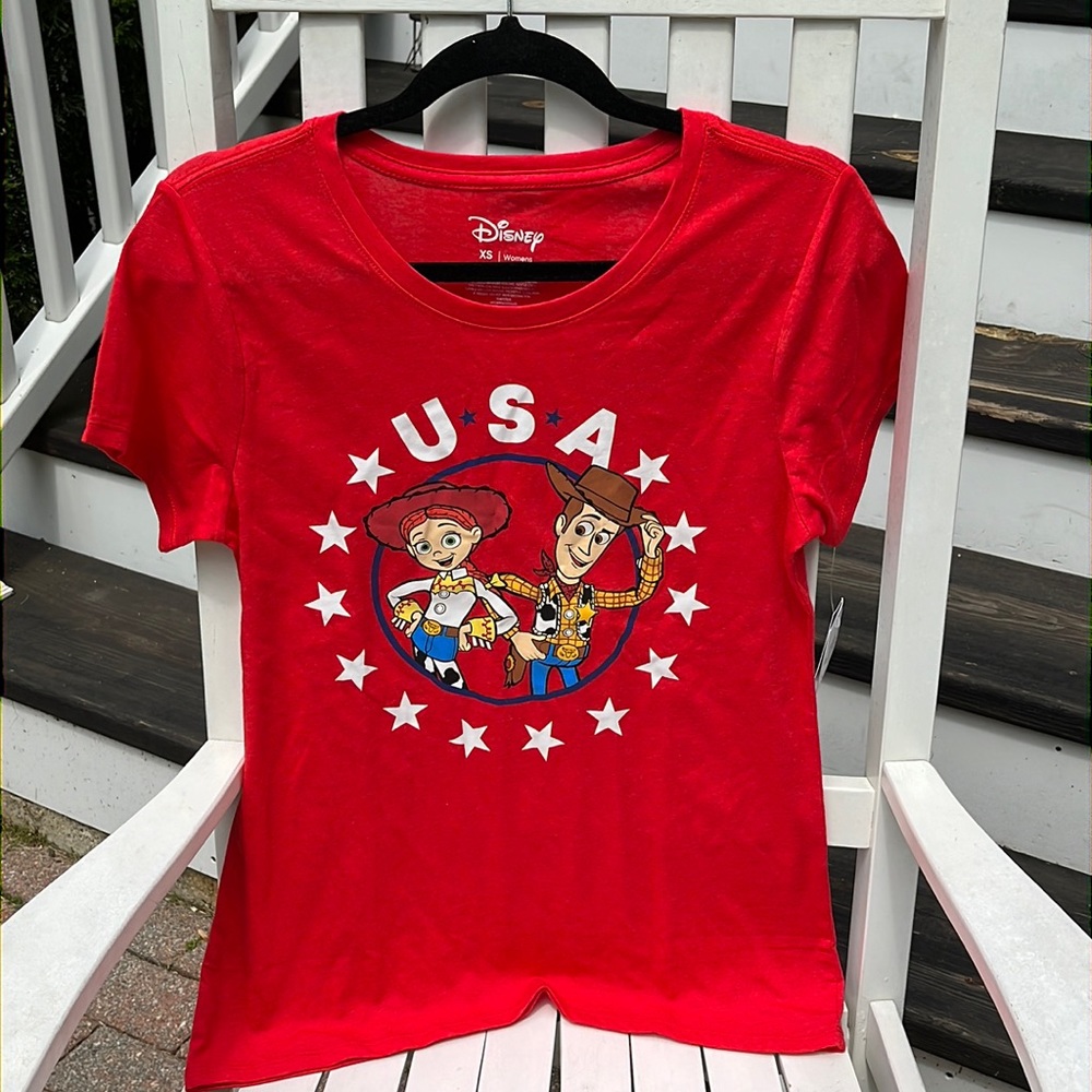 ☀️🇺🇸NWT Disney Woody & Jessie Toy Story Top XS